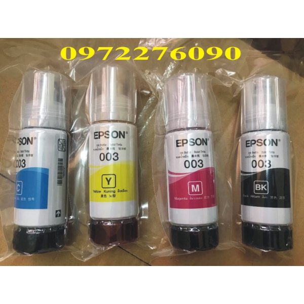 bộ mực Epson 003 ecotank Epson L1110/ L3110/ L3150/ L4150/ L5190 gồm 4 màu